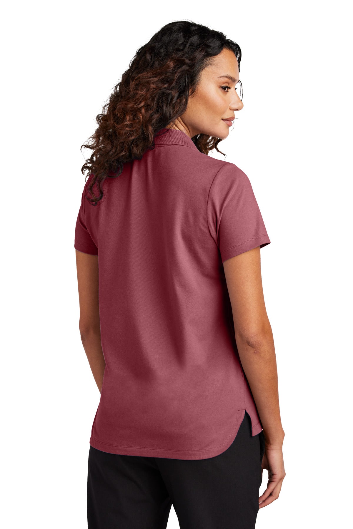Custom Embroidered Mercer+Mettle Women's Stretch Pique Polo MM1005,Rosewood