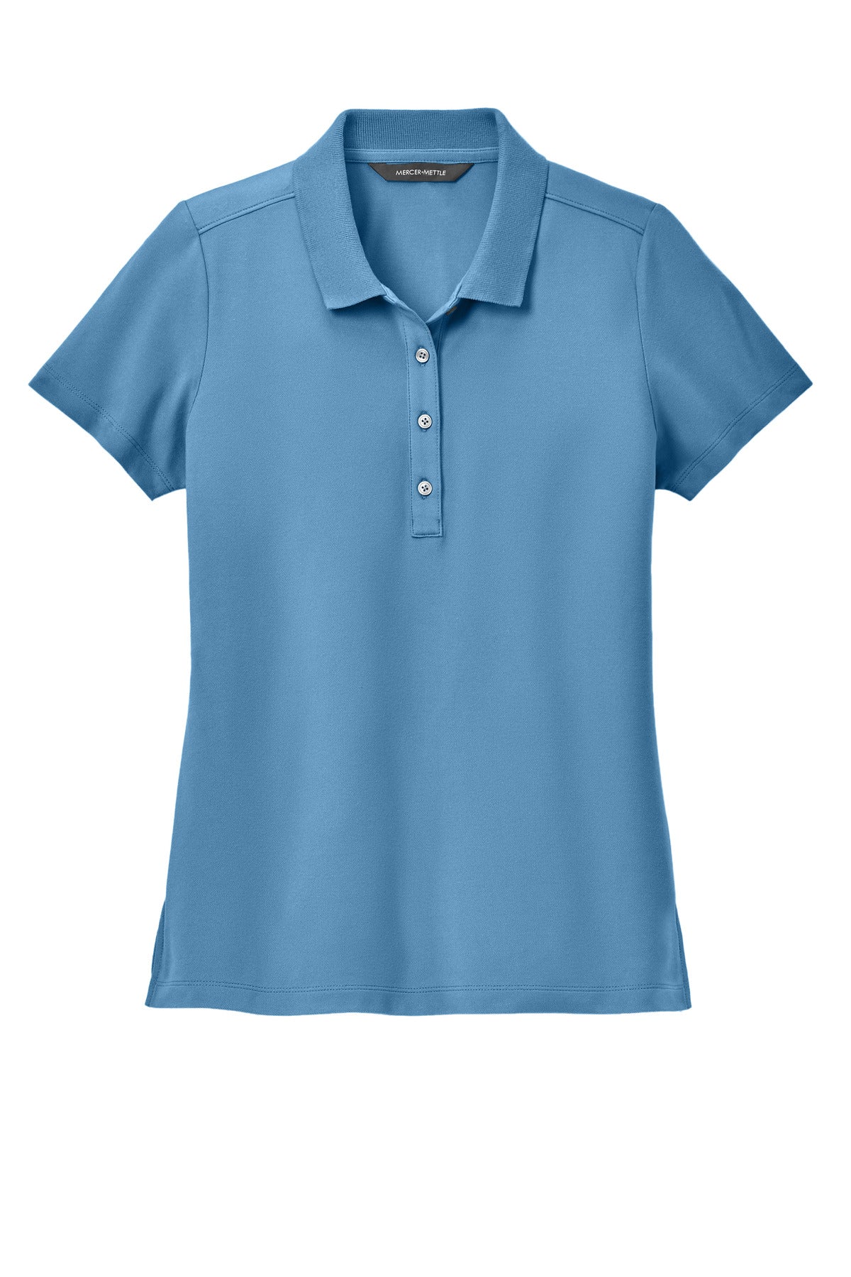 Custom Embroidered Mercer+Mettle Polos/Knits in Parisian Blue