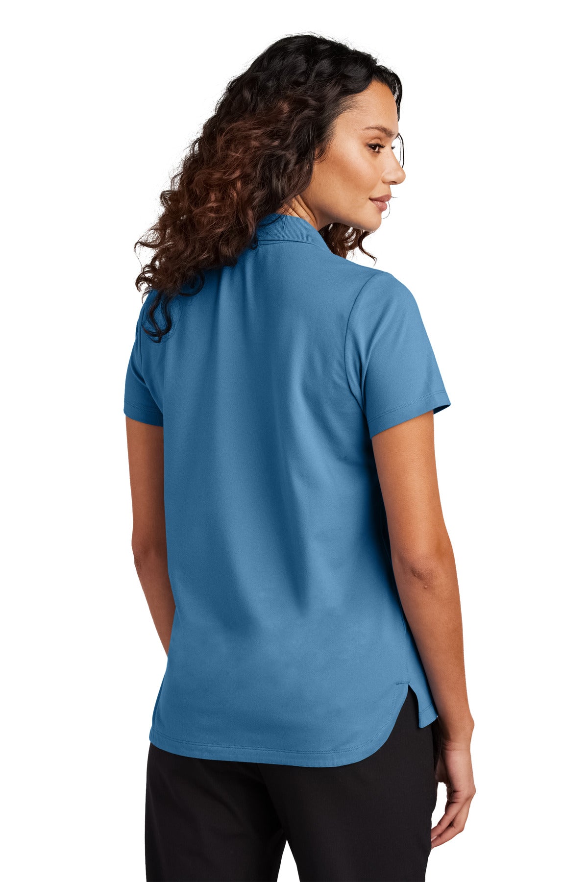 Custom Embroidered Mercer+Mettle Polos/Knits in Parisian Blue