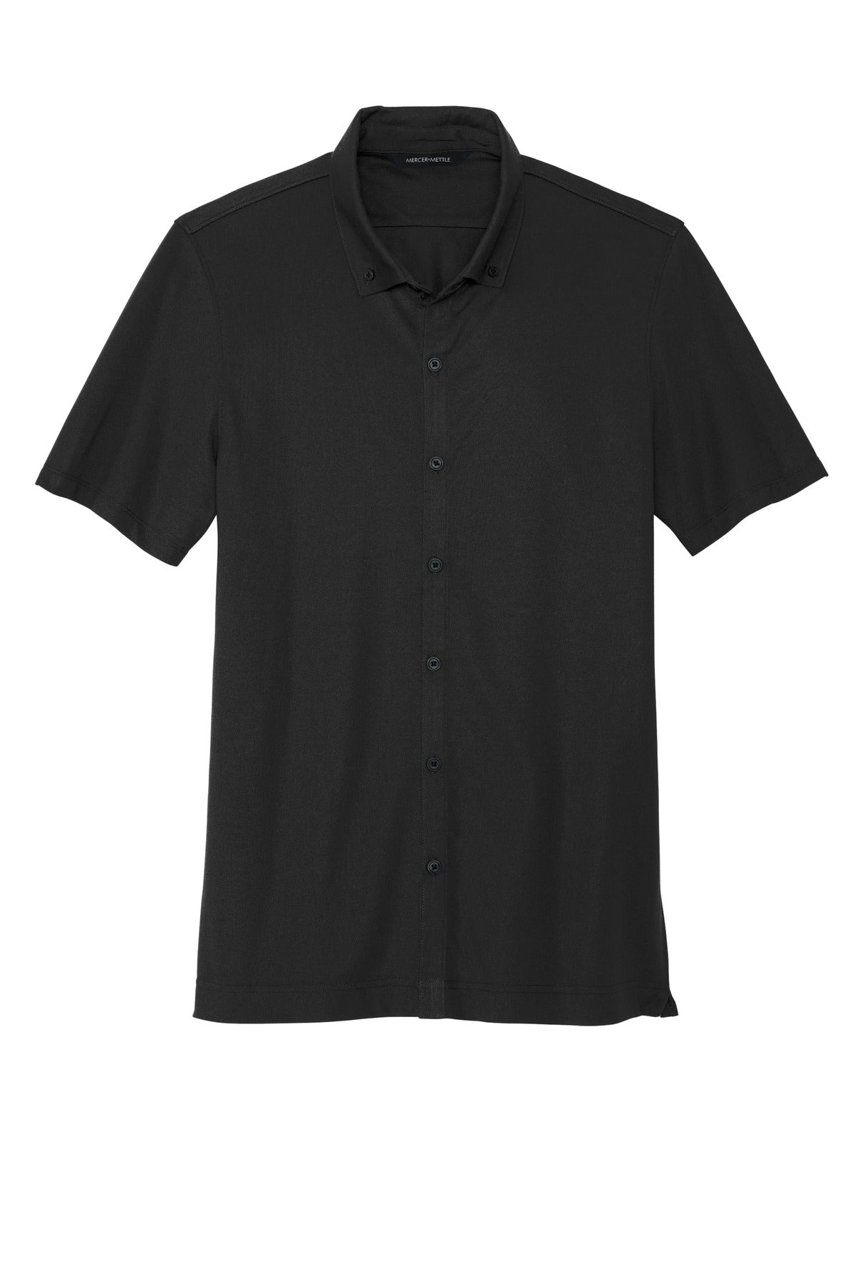 Custom Embroidered Mercer+Mettle Polos/Knits in Deep Black