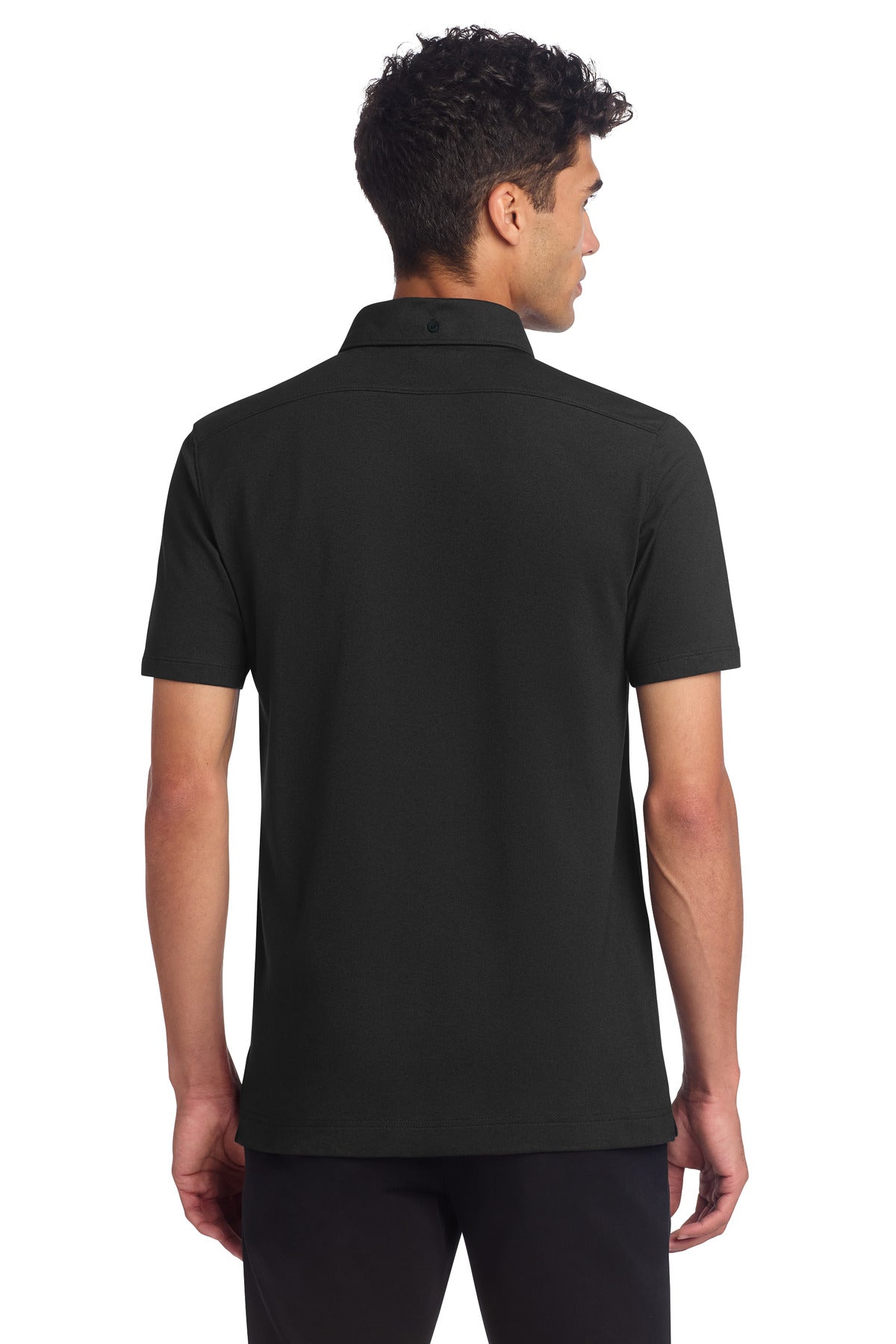 Custom Embroidered Mercer+Mettle Polos/Knits in Deep Black