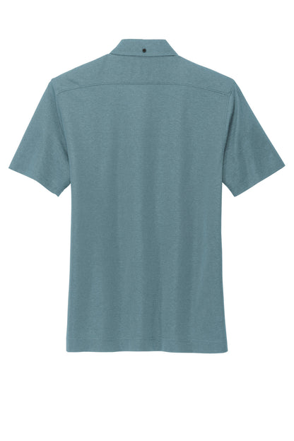 Custom Embroidered Mercer+Mettle Polos/Knits in Parisian Blue Heather
