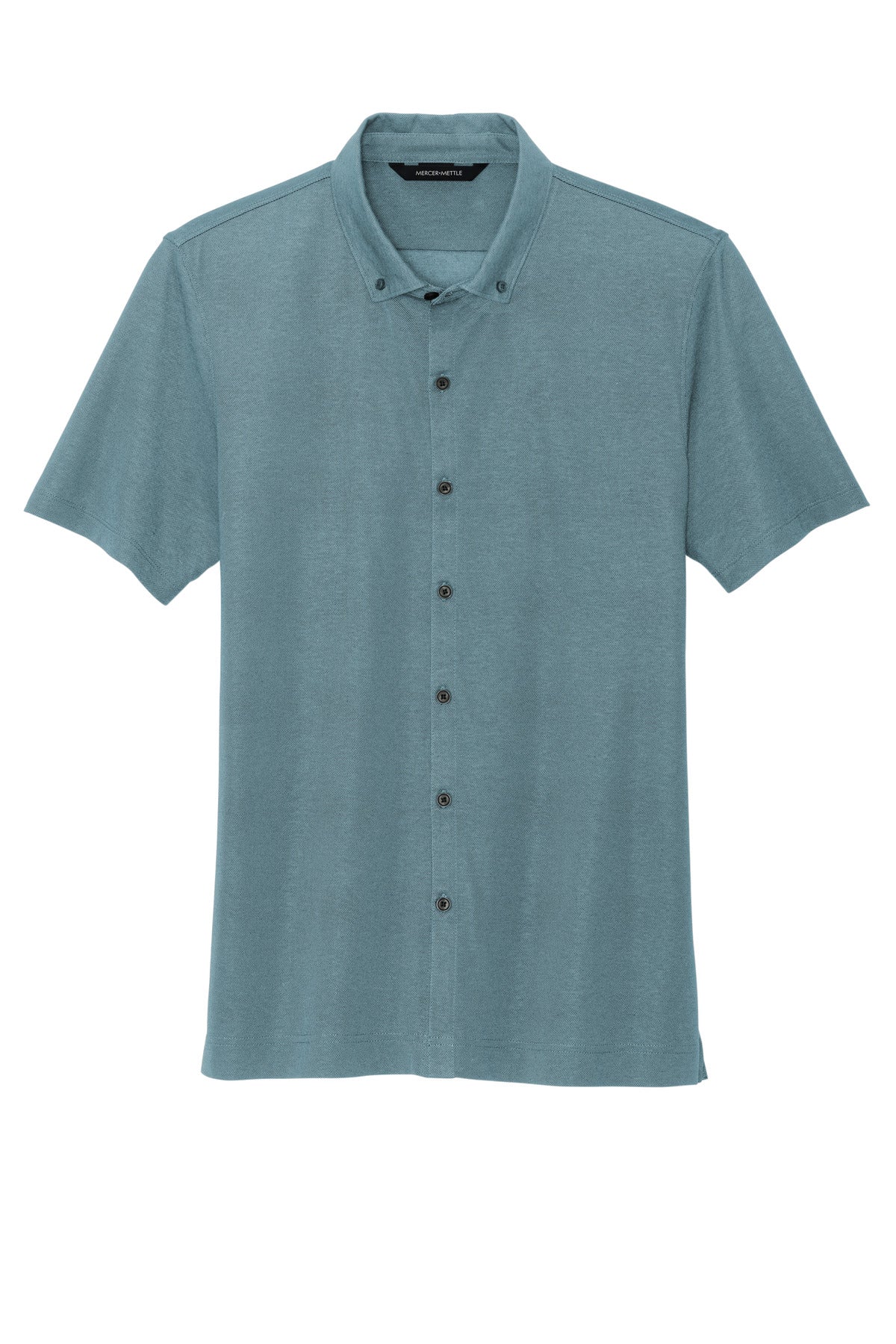 Custom Embroidered Mercer+Mettle Polos/Knits in Parisian Blue Heather