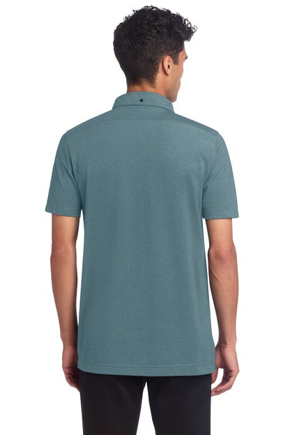 Custom Embroidered Mercer+Mettle Polos/Knits in Parisian Blue Heather