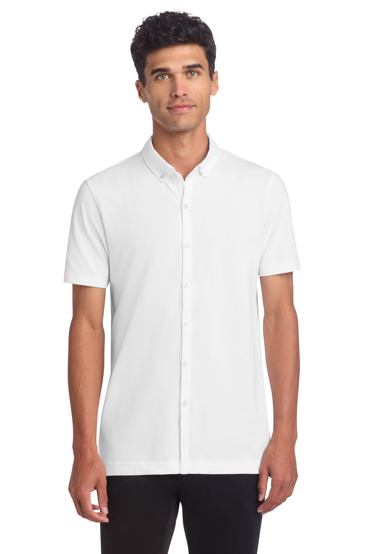 Custom Embroidered Mercer+Mettle Polos/Knits in White