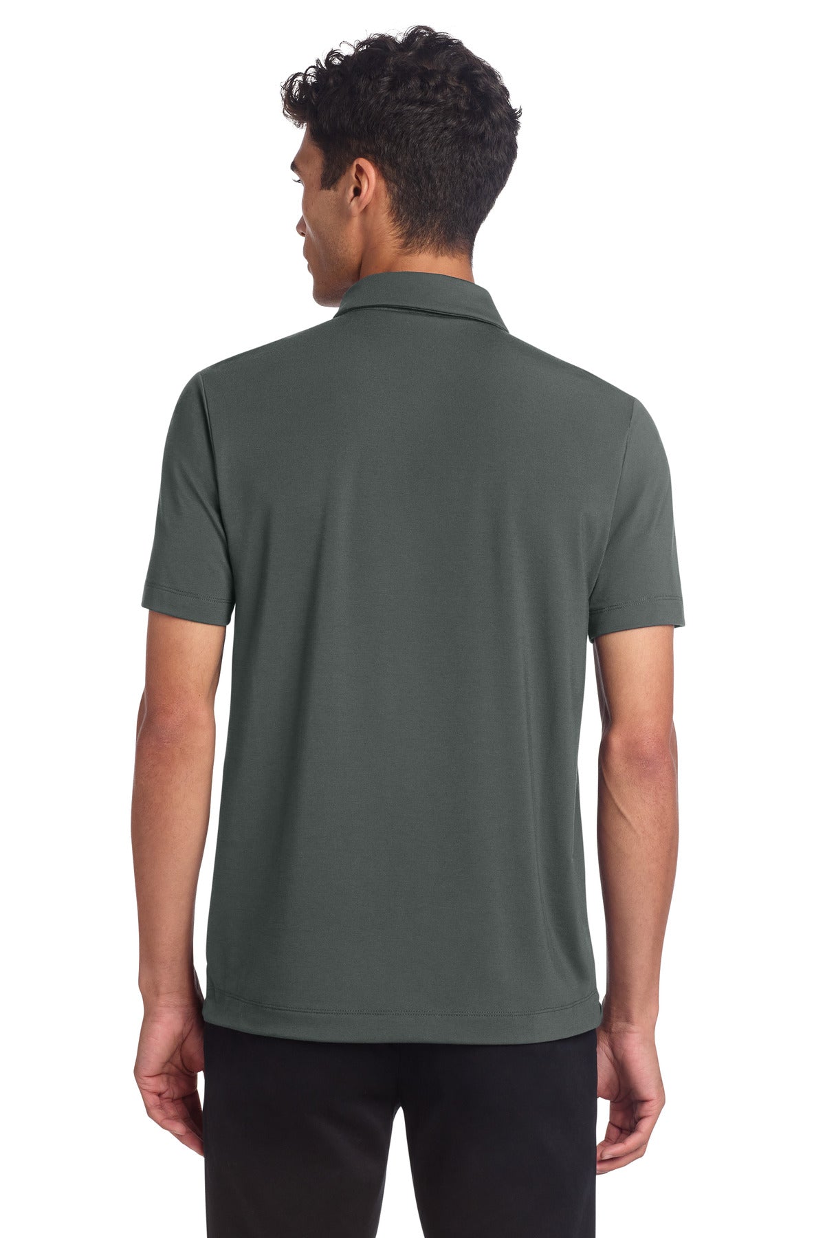 Custom Embroidered Mercer+Mettle Polos/Knits in Anchor Grey