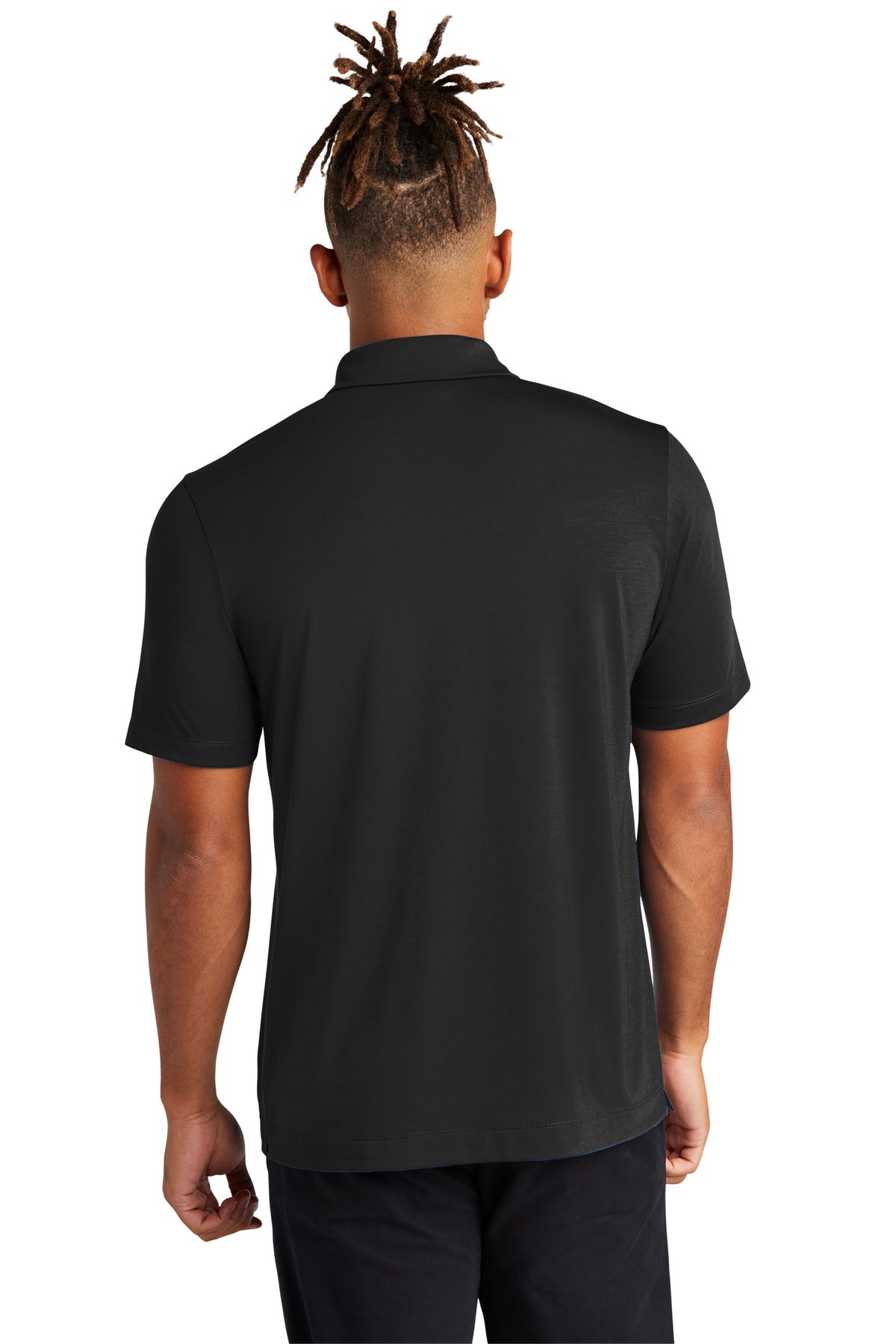 Custom Embroidered Mercer+Mettle Stretch Jersey Polo MM1014,Deep Black