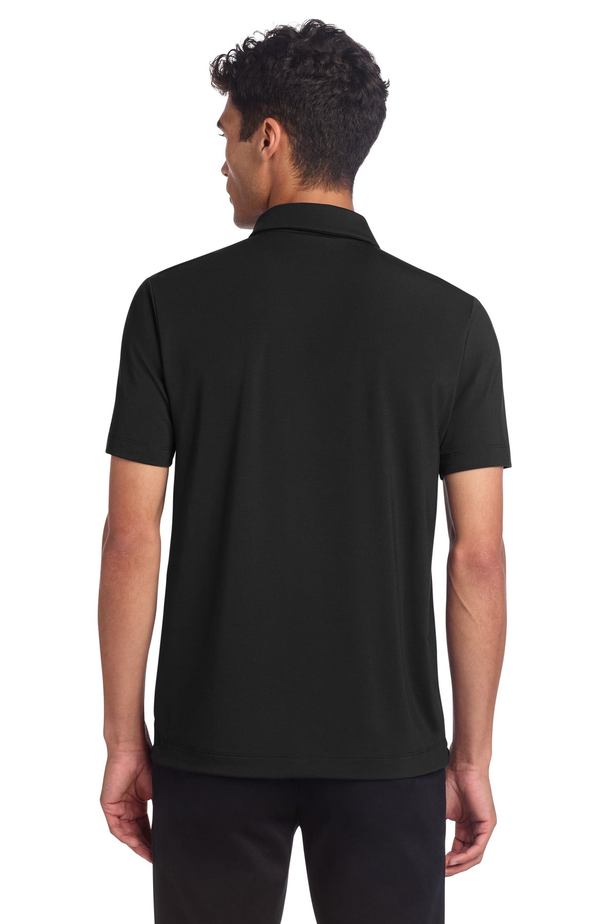 Custom Embroidered Mercer+Mettle Polos/Knits in Deep Black