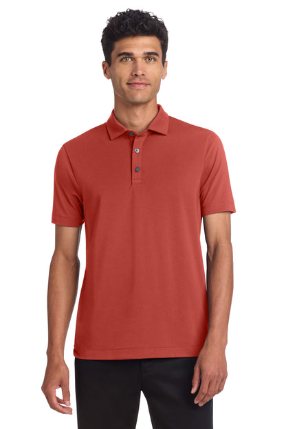 Custom Embroidered Mercer+Mettle Polos/Knits in Terracotta