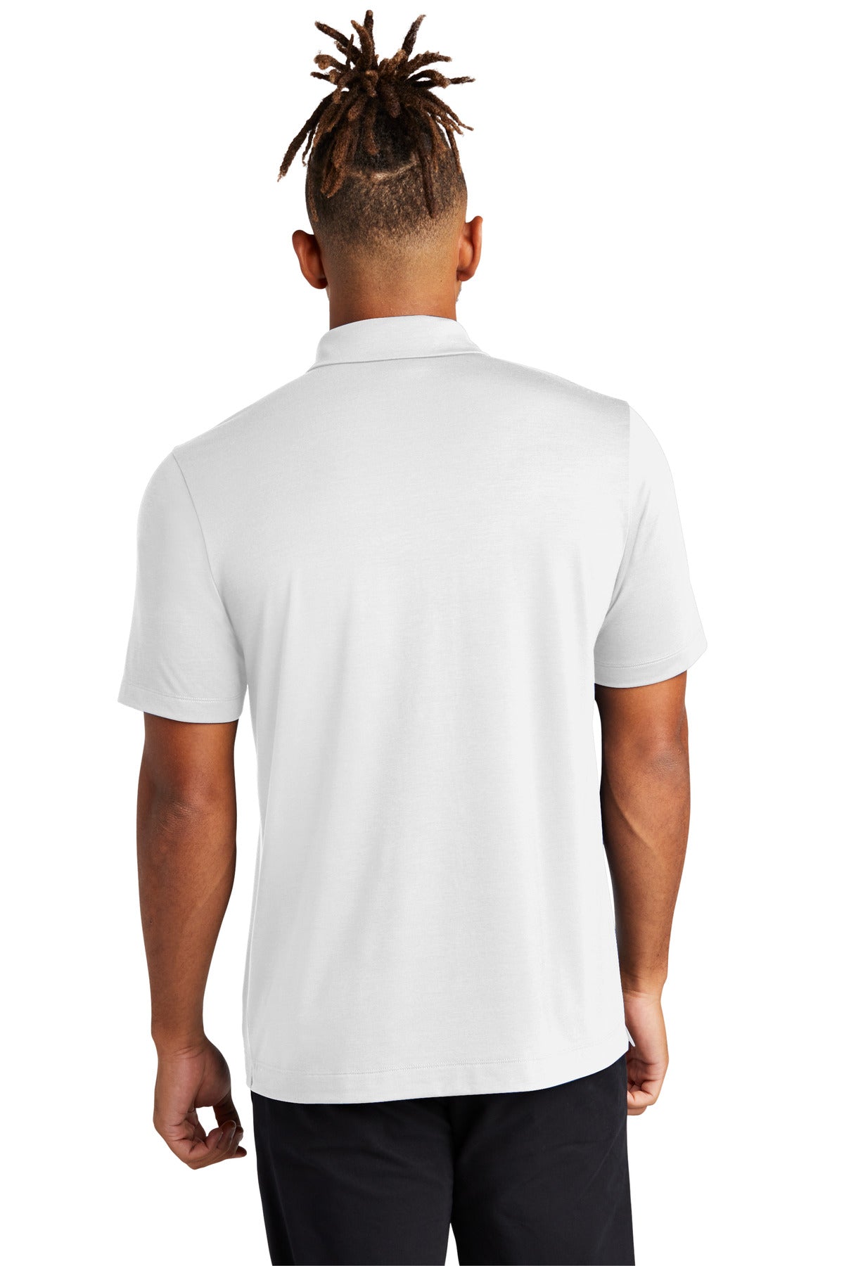 Custom Embroidered Mercer+Mettle Stretch Jersey Polo MM1014,White