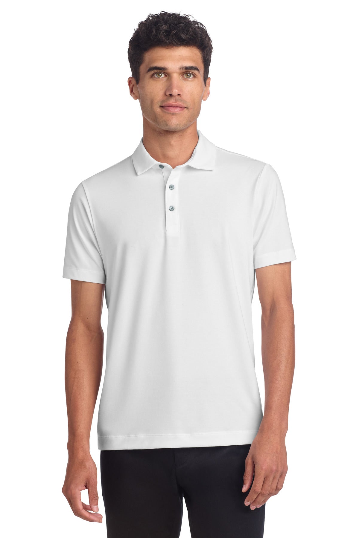 Custom Embroidered Mercer+Mettle Polos/Knits in White