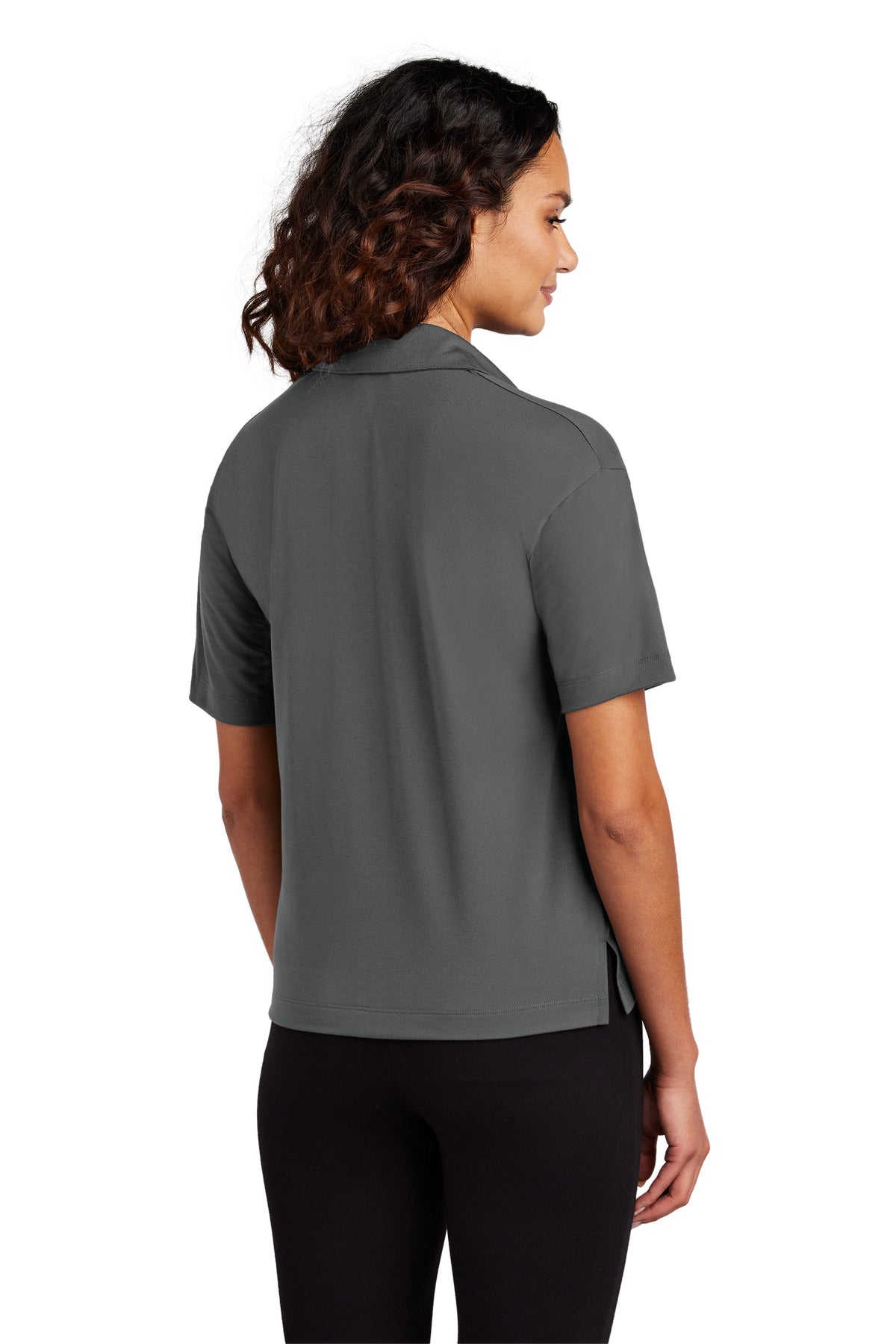 Custom Embroidered Mercer+Mettle Women's Stretch Jersey Polo MM1015,Anchor Grey