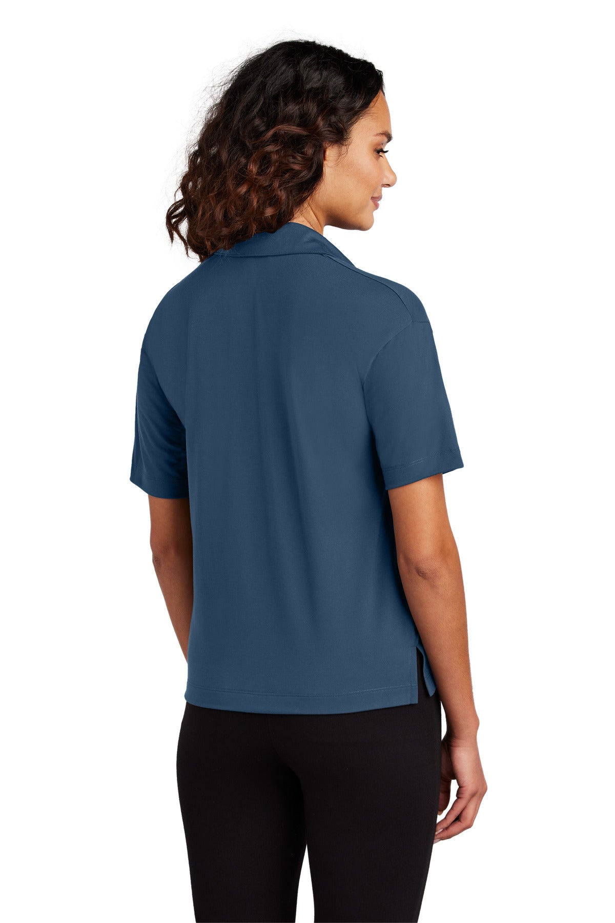 Custom Embroidered Mercer+Mettle Women's Stretch Jersey Polo MM1015,Insignia Blue