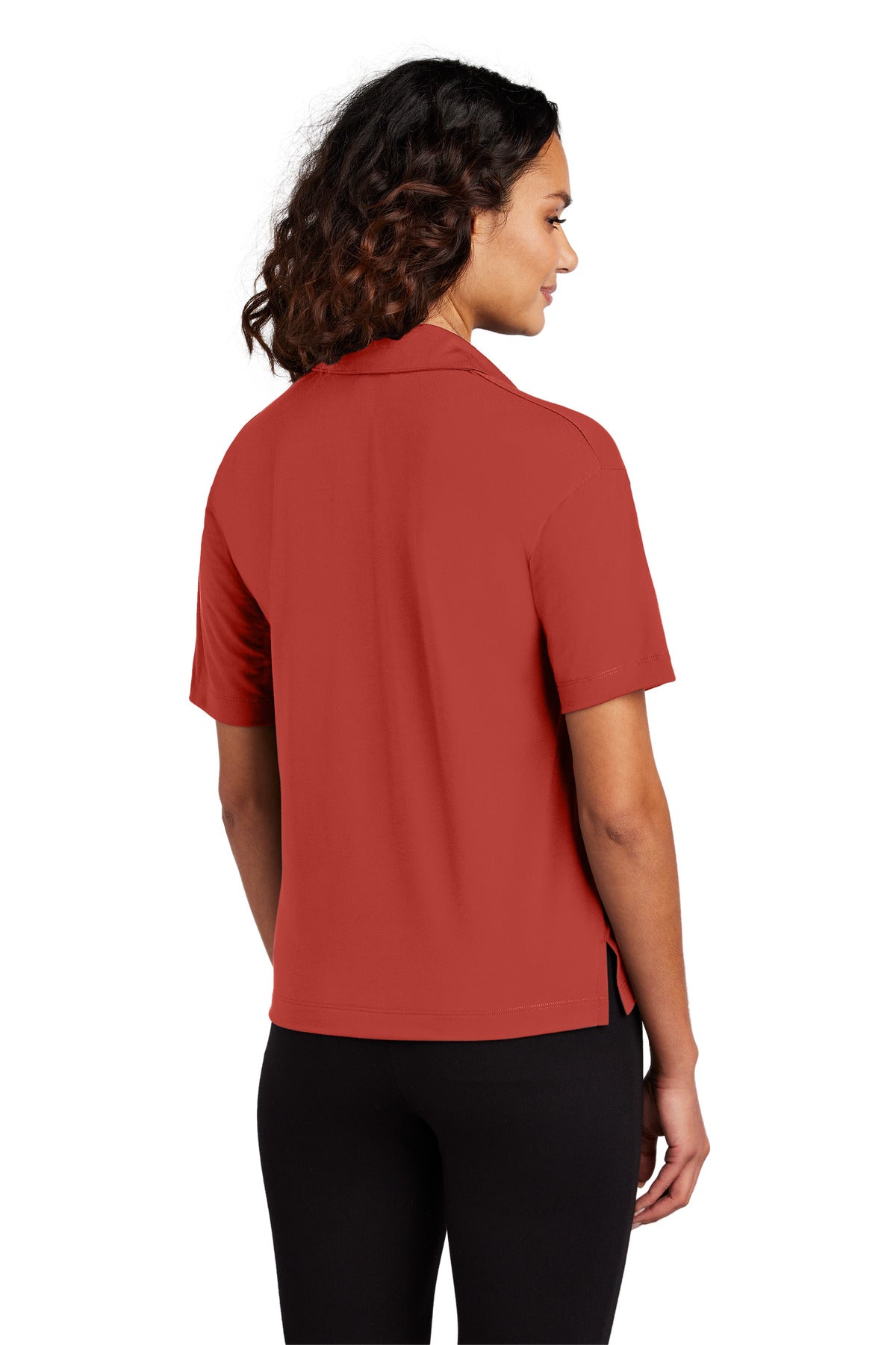 Custom Embroidered Mercer+Mettle Women's Stretch Jersey Polo MM1015,Terracotta