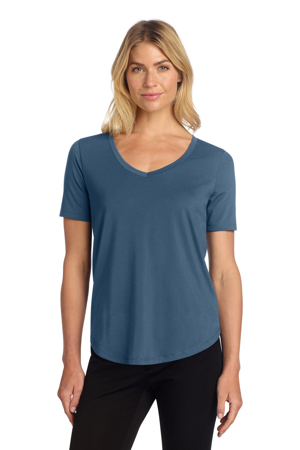 Custom Embroidered Mercer+Mettle T-Shirts  in Insignia Blue