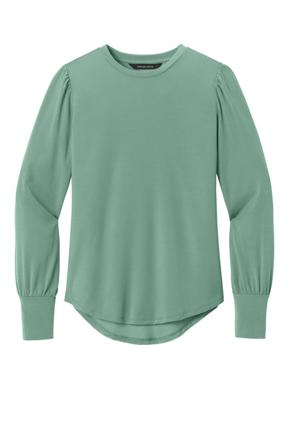 Mercer+Mettle Women's Stretch Jersey Long Sleeve Blouson Top MM1019