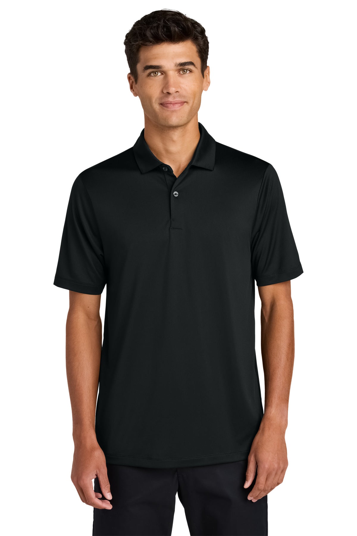 Custom Embroidered Mercer+Mettle Polos/Knits in Deep Black