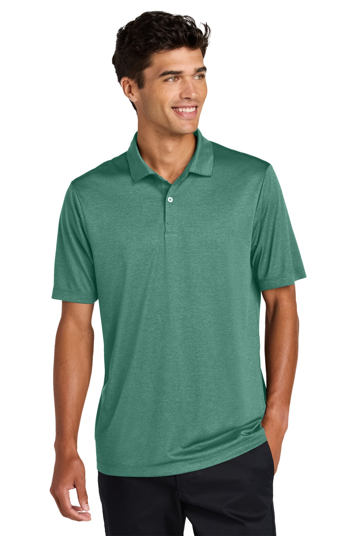 Custom Embroidered Mercer+Mettle Polos/Knits in Sage Heather