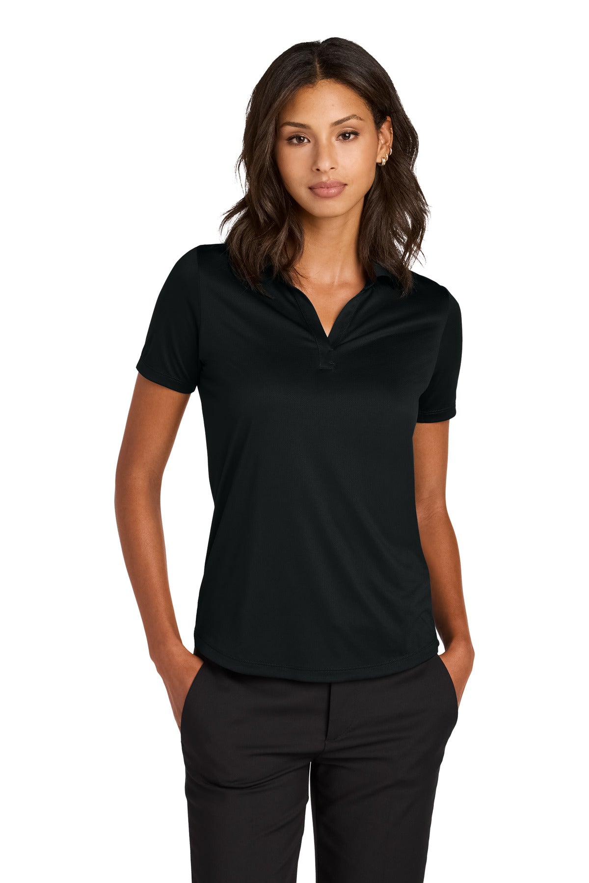 Custom Embroidered Mercer+Mettle Polos/Knits in Deep Black