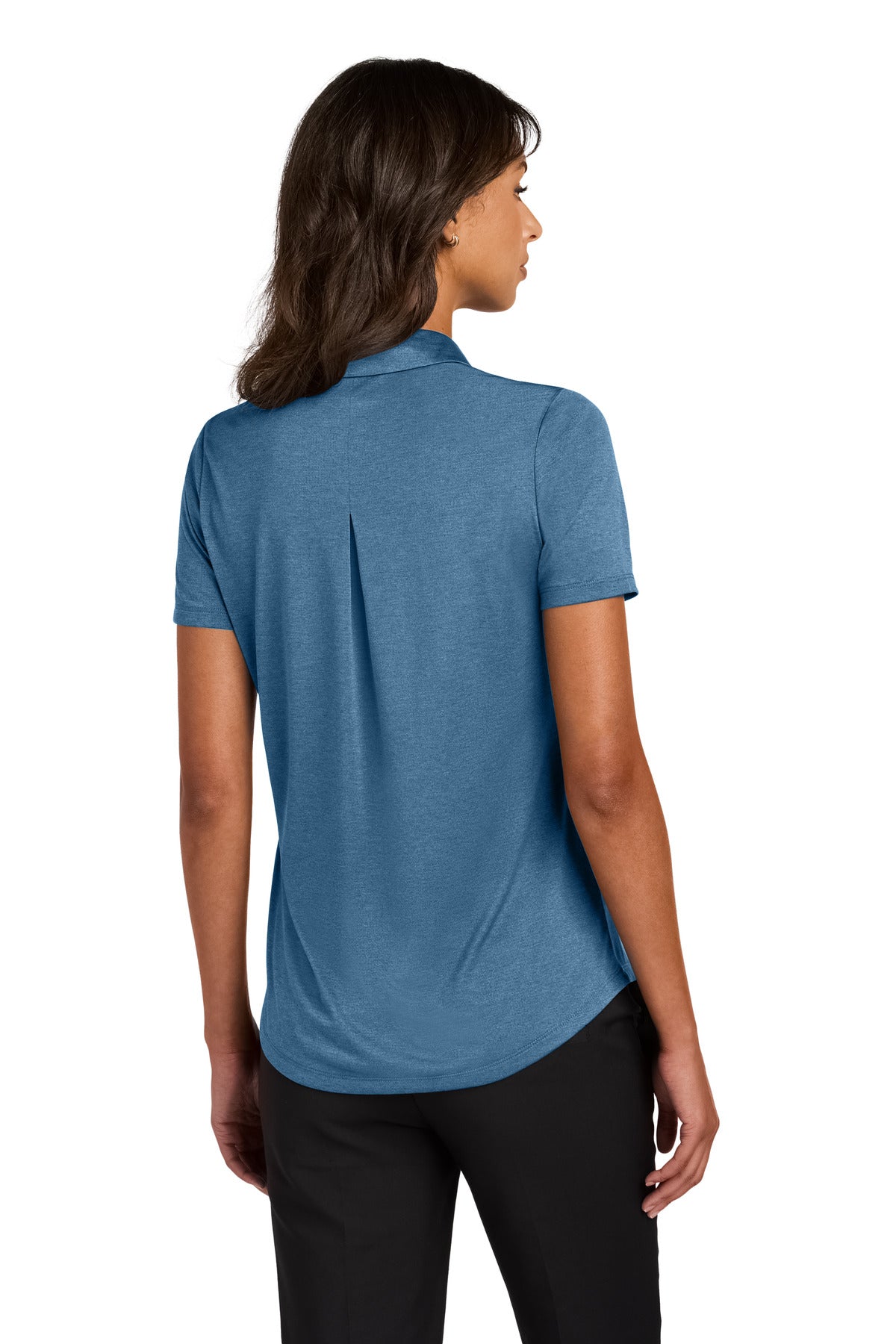 Custom Embroidered Mercer+Mettle Polos/Knits in Harbor Blue Heather