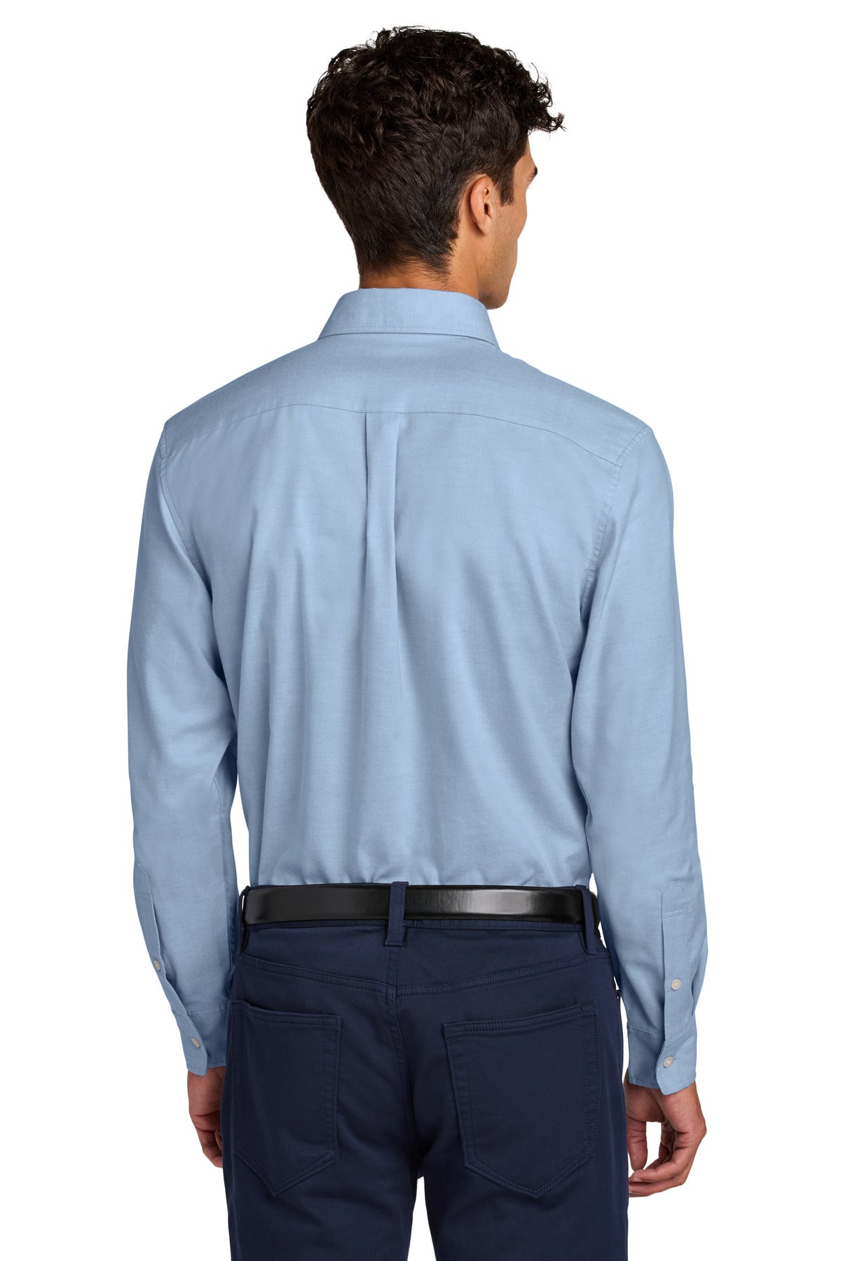 Custom Embroidered Mercer+Mettle Long Sleeve Modern Oxford Shirt MM2002,Cobalt