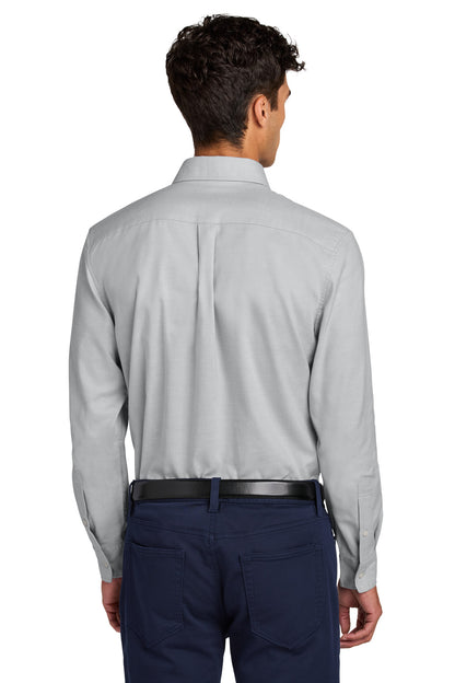 Custom Embroidered Mercer+Mettle Long Sleeve Modern Oxford Shirt MM2002,Gusty Grey