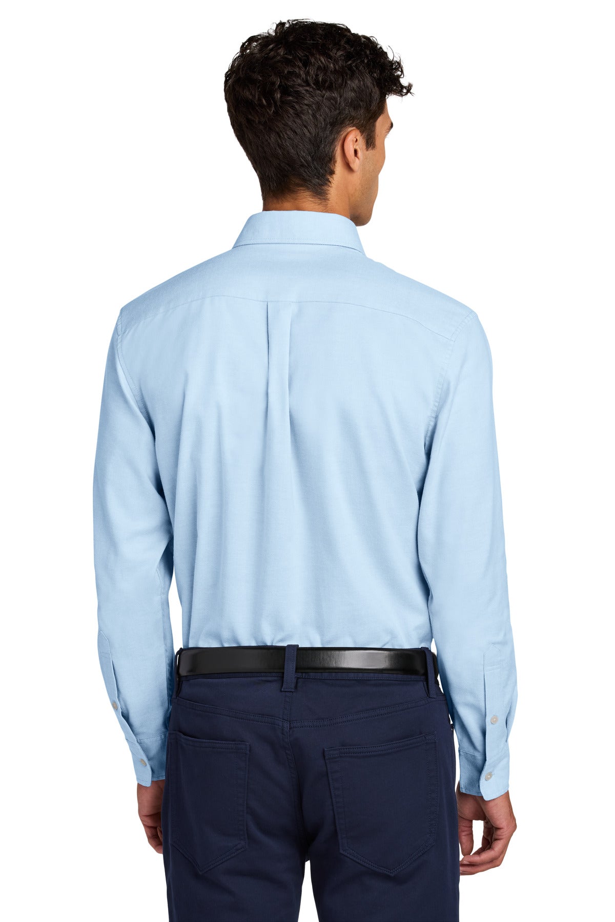 Custom Embroidered Mercer+Mettle Long Sleeve Modern Oxford Shirt MM2002,Light Blue