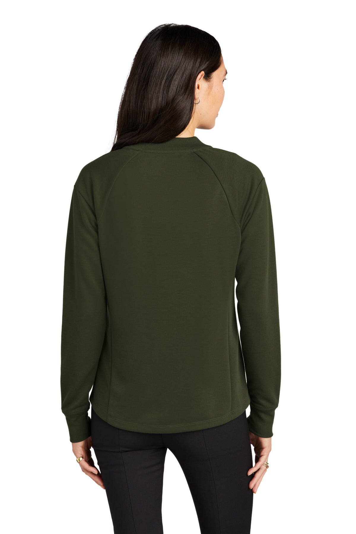 Custom Embroidered Mercer+Mettle Women's Double-Knit Bomber MM3001,Townsend Green