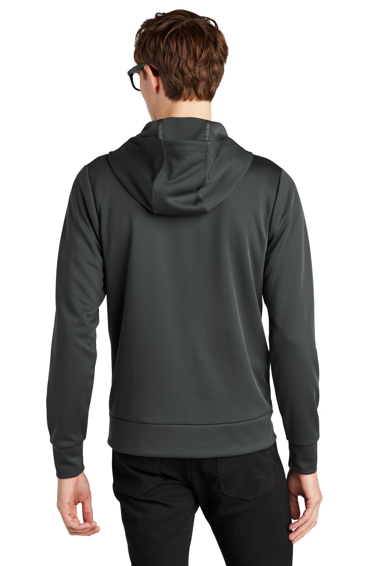 Custom Embroidered Mercer+Mettle Double-Knit Full-Zip Hoodie MM3002,Anchor Grey