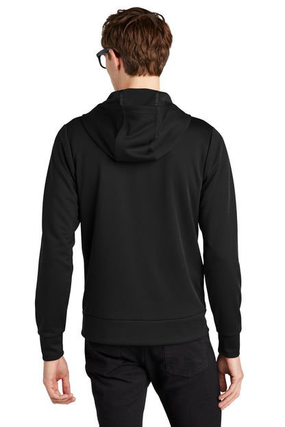 Custom Embroidered Mercer+Mettle Double-Knit Full-Zip Hoodie MM3002,Deep Black