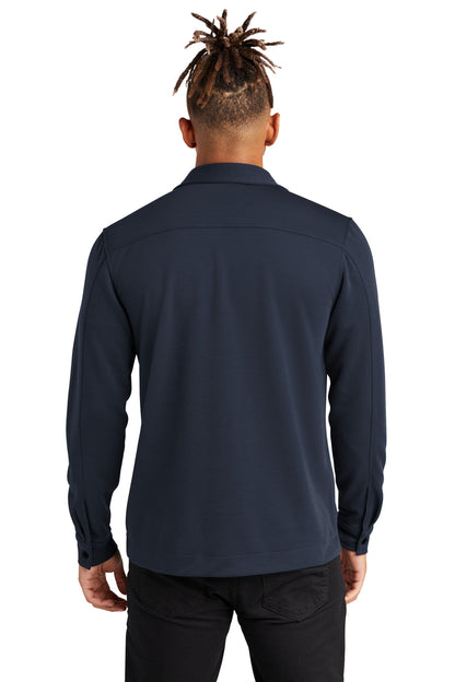 Custom Embroidered Mercer+Mettle Double-Knit Snap Front Jacket MM3004,Night Navy