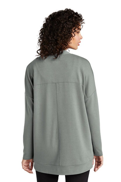 Custom Embroidered Mercer+Mettle Women's Stretch Open-Front Cardigan MM3015,Gusty Grey