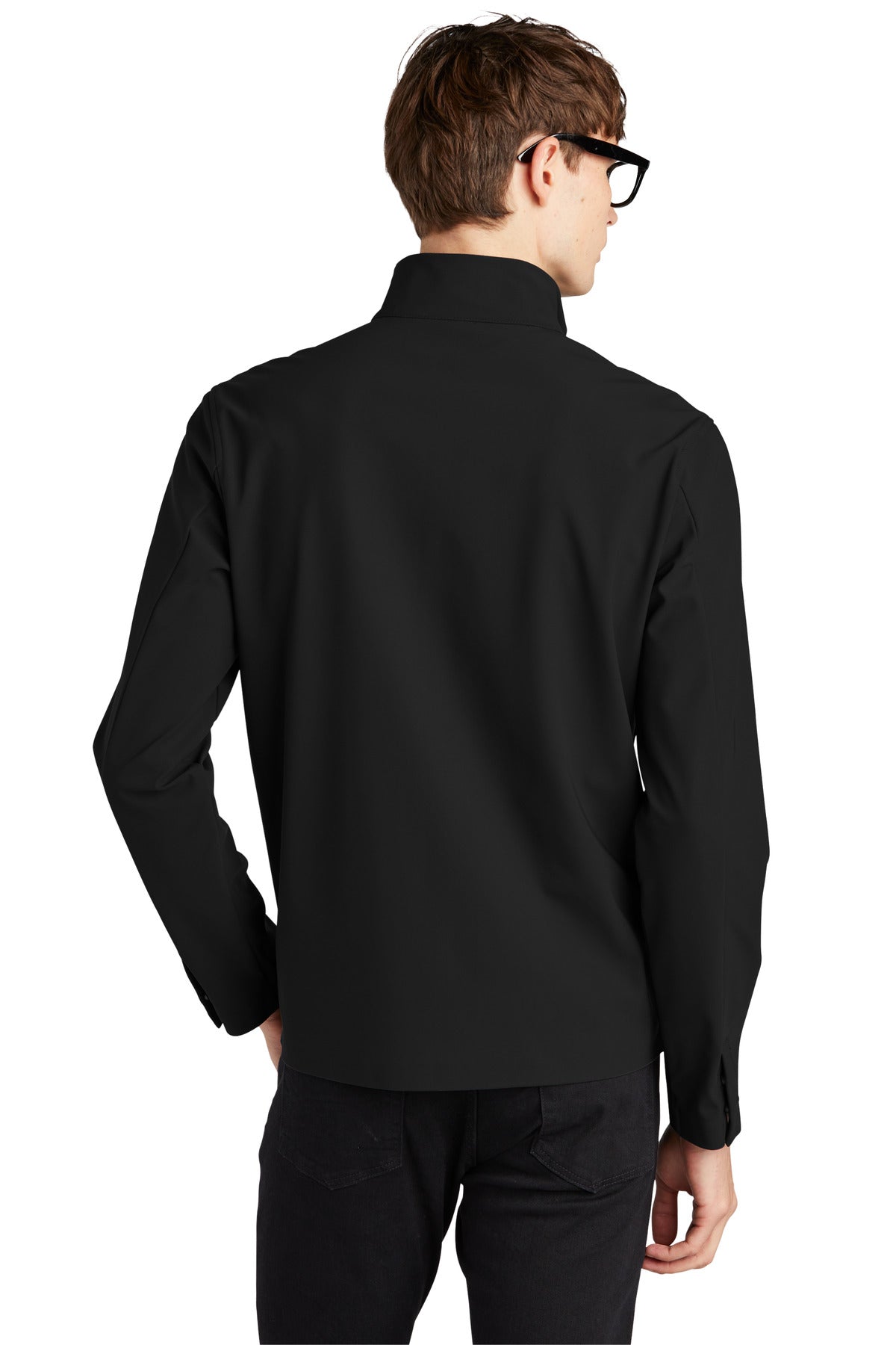 Custom Embroidered Mercer+Mettle Faille Soft Shell MM7100,Deep Black