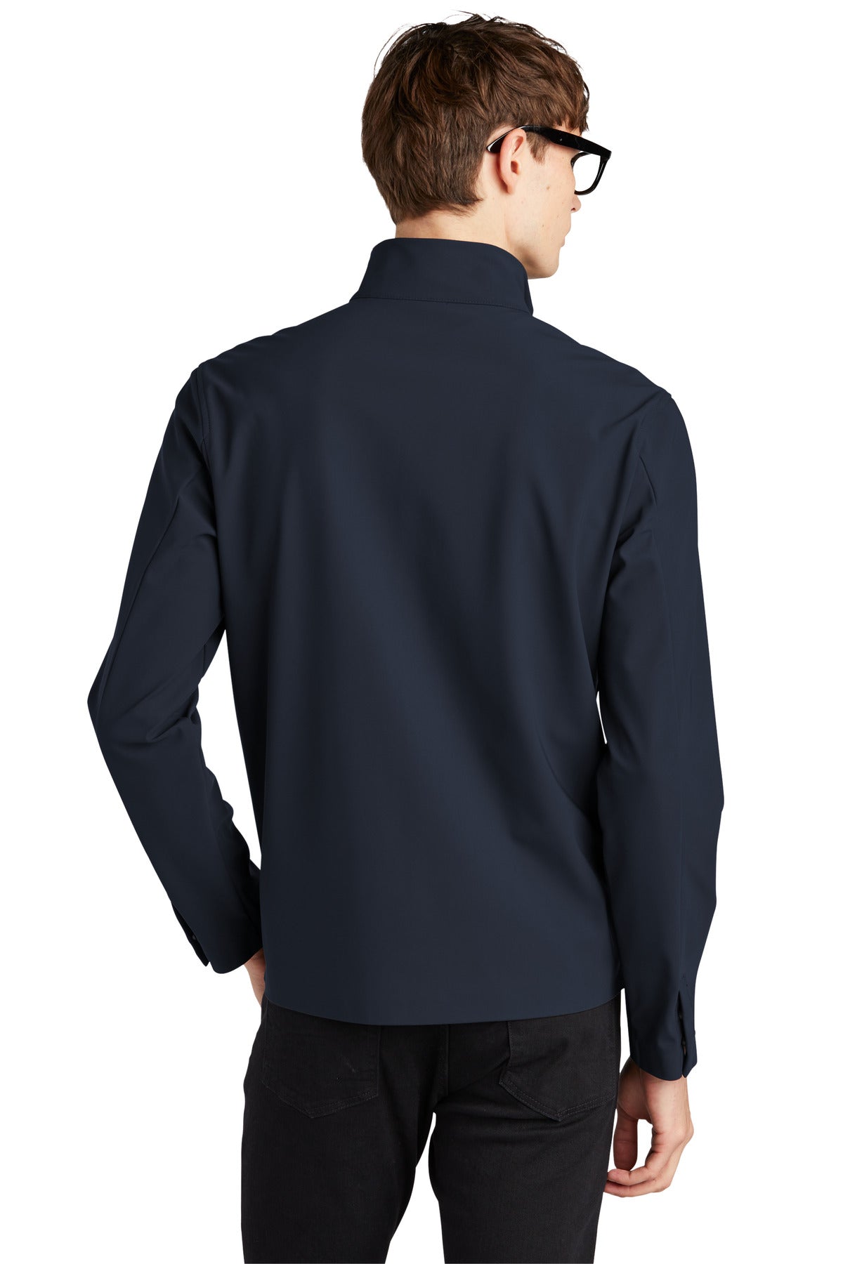 Custom Embroidered Mercer+Mettle Faille Soft Shell MM7100,Night Navy