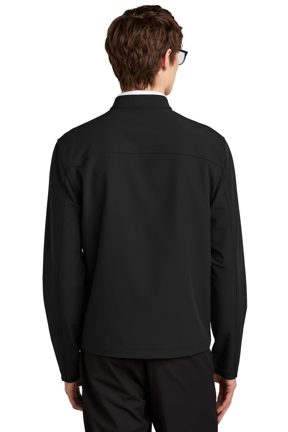 Custom Embroidered Mercer+Mettle Stretch Soft Shell Jacket MM7102,Deep Black