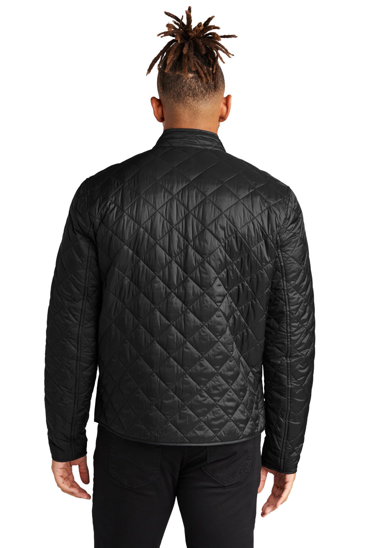 Custom Embroidered Mercer+Mettle Quilted Full-Zip Jacket MM7200,Deep Black
