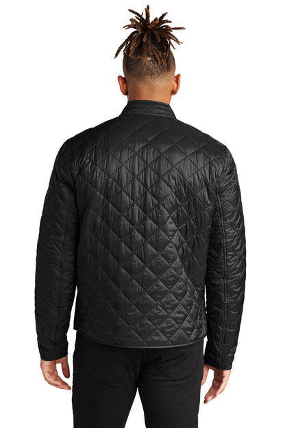 Custom Embroidered Mercer+Mettle Quilted Full-Zip Jacket MM7200,Deep Black