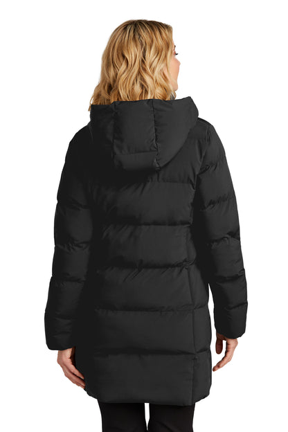 Custom Embroidered Mercer+Mettle Women's Puffy Parka MM7213,Deep Black