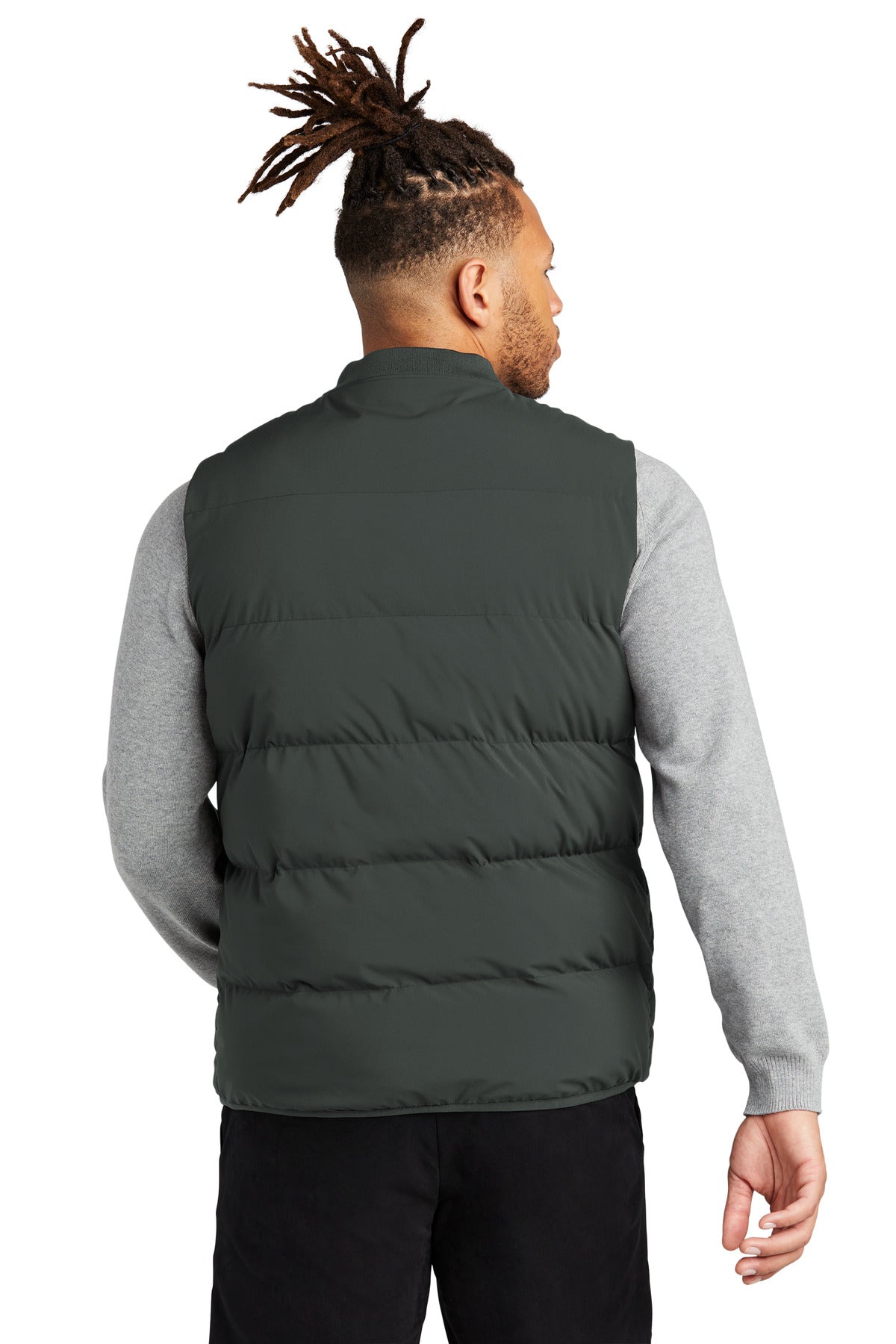 Custom Embroidered Mercer+Mettle Puffy Vest MM7214,Anchor Grey