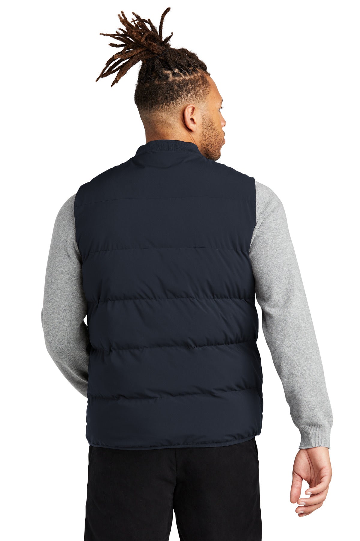 Custom Embroidered Mercer+Mettle Puffy Vest MM7214,Night Navy