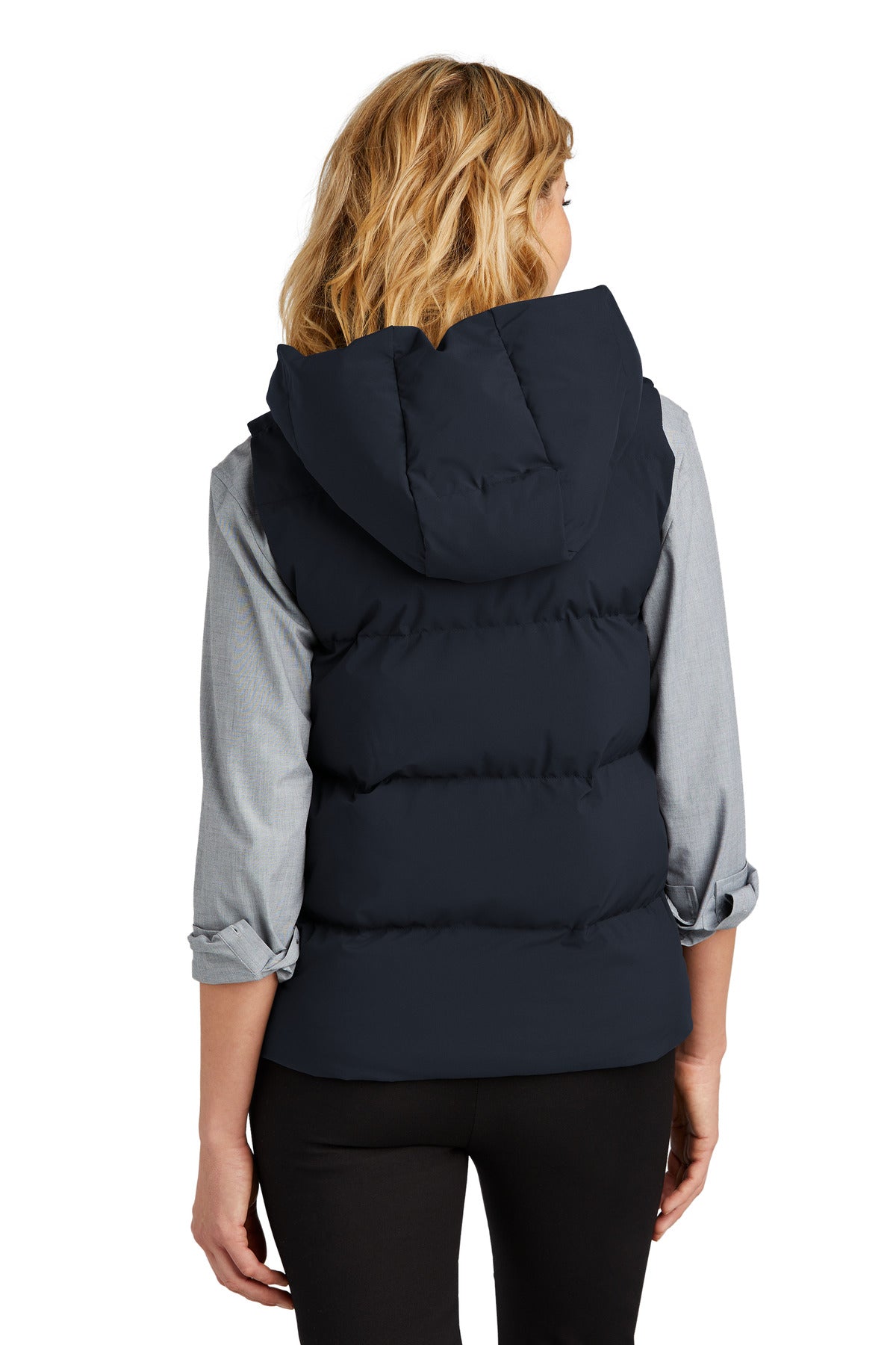 Custom Embroidered Mercer+Mettle Women's Puffy Vest MM7217,Night Navy