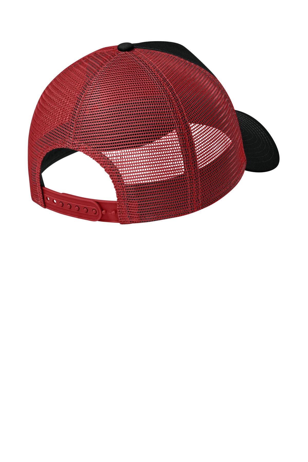 Custom Embroidered New Era Caps in Flag Black/ Scarlet