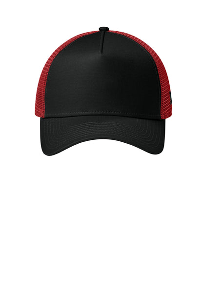 Custom Embroidered New Era Caps in Flag Black/ Scarlet