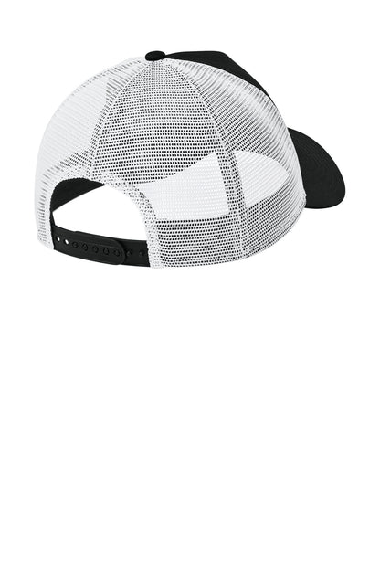 Custom Embroidered New Era Caps in Flag Black/ White