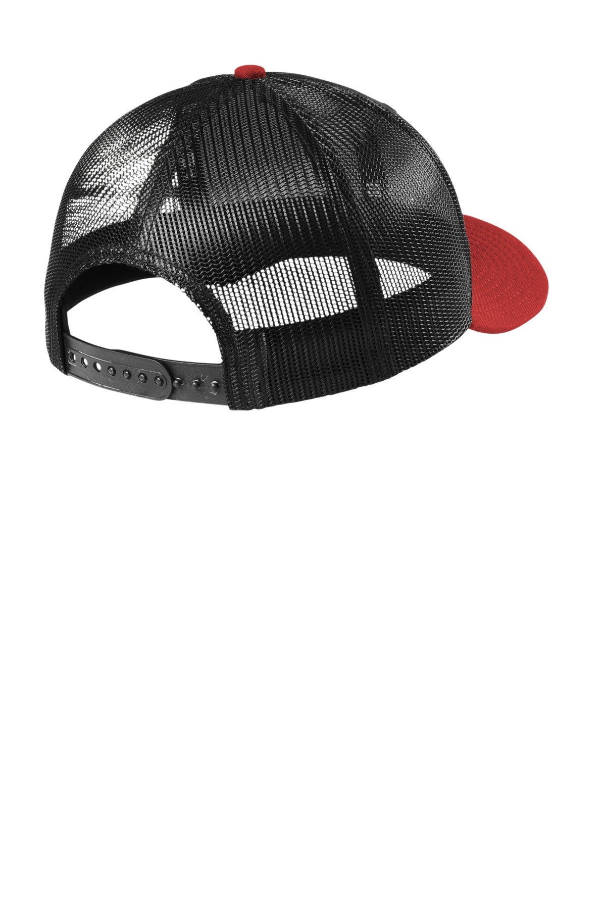 Custom Embroidered New Era Caps in Black/ Scarlet