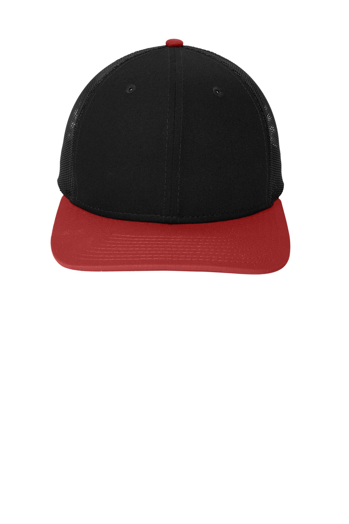 Custom Embroidered New Era Caps in Black/ Scarlet