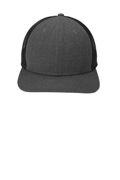 Custom Embroidered New Era Caps in Heather Graphite/ Black
