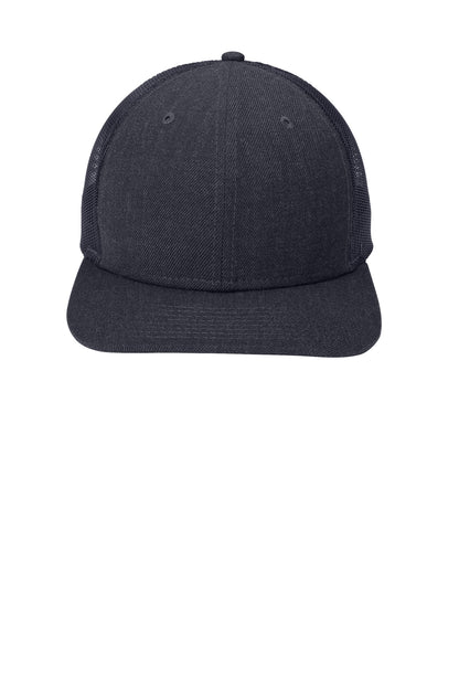 Custom Embroidered New Era Caps in Heather Navy/ Navy