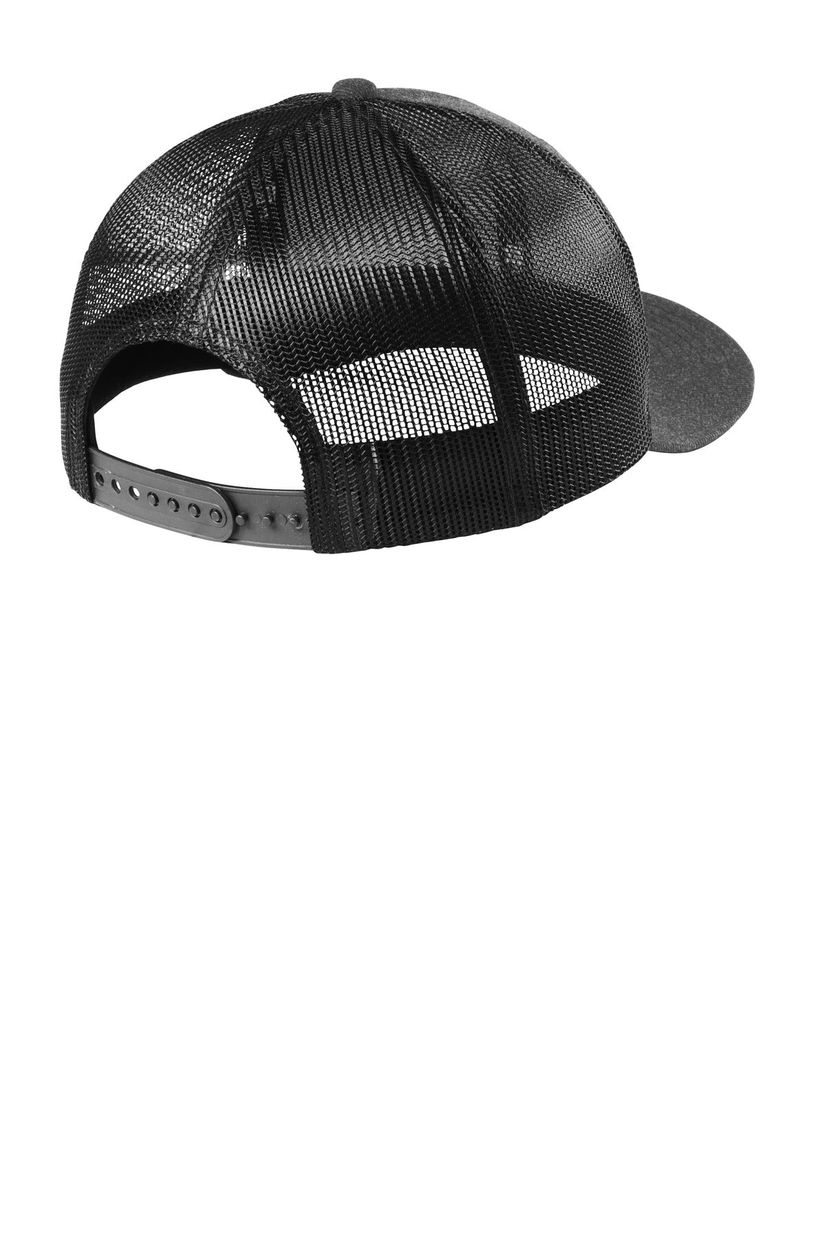 Custom Embroidered New Era Caps in Heather Graphite/ Black