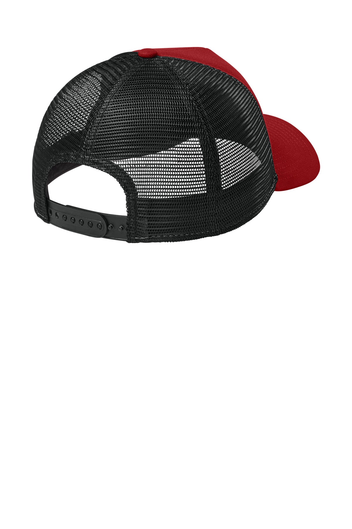 Custom Embroidered New Era Caps in Flag Scarlet/ Black